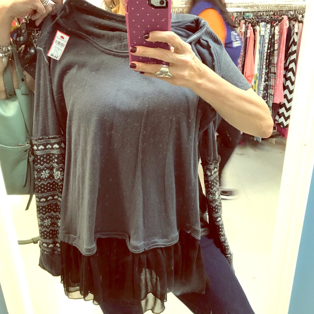 Mix matches Free People Sweater.